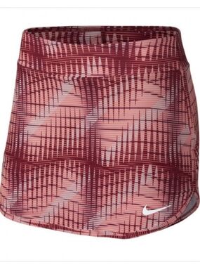 Nike Women's Court Print Pure Skirt Red SZ XS Skort NEW